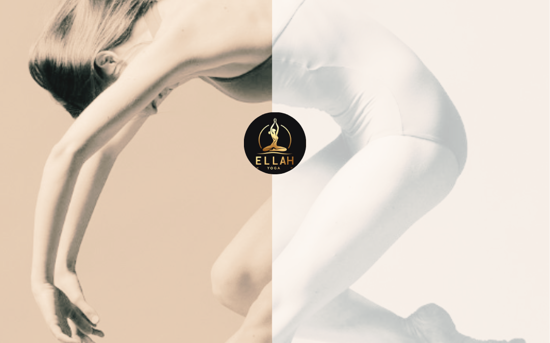 Persona realizando una postura de yoga terapéutico suave para la espalda, como torsión supina o postura del niño, en un entorno tranquilo, mostrando alineación y liberación de la columna vertebral.